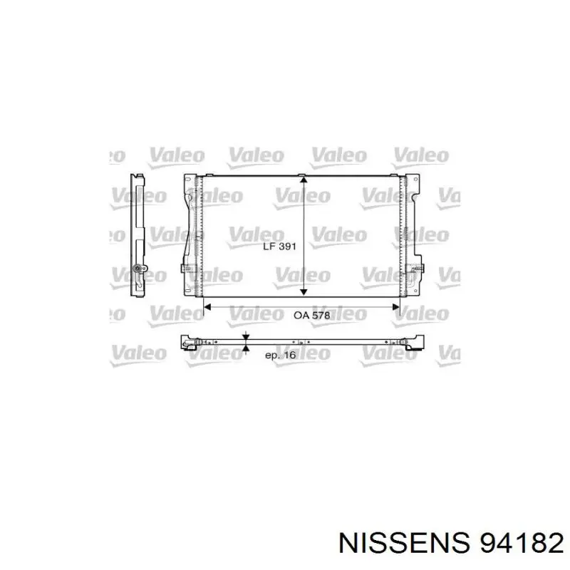 94182 Nissens condensador aire acondicionado