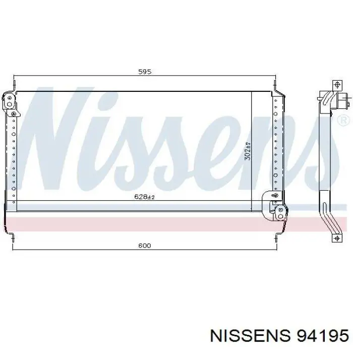 94195 Nissens condensador aire acondicionado