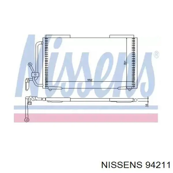 Comprar 94211 Nissens Condensador de aire acondicionado
