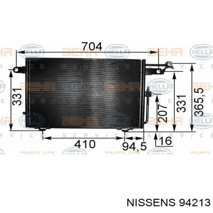 Aire acondicionado capacitor Nissens 94213 precio, desde 86,62 EUR