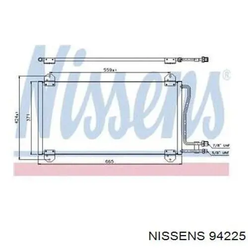 Aire acondicionado capacitor Nissens 94225 precio, desde 70,41 EUR