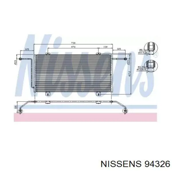 56K169NF NRF condensador aire acondicionado