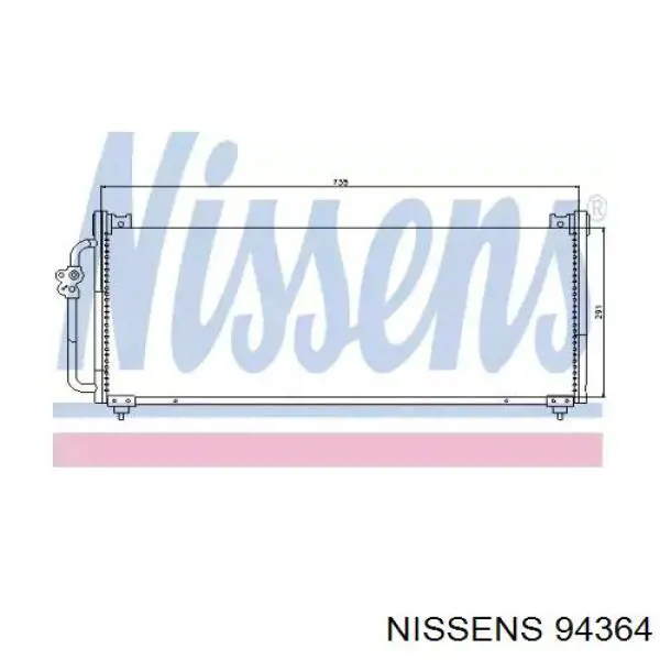 Comprar 94364 Nissens Condensador de aire acondicionado