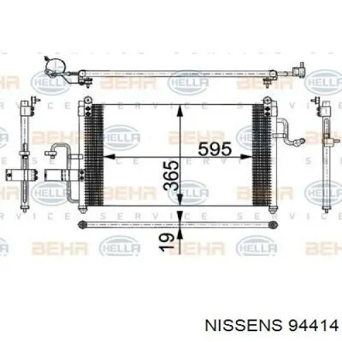 Comprar 94414 Nissens Condensador de aire acondicionado