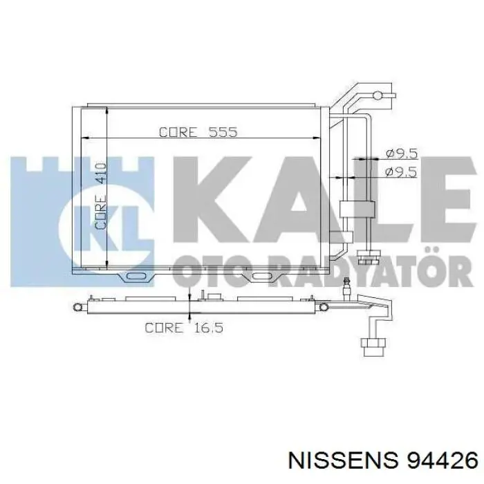 94426 Nissens condensador aire acondicionado