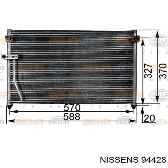 Aire acondicionado capacitor Nissens 94428 precio, desde 67,35 EUR