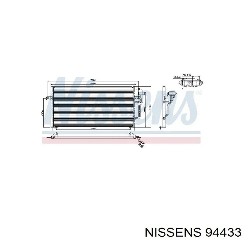 Comprar 94433 Nissens Condensador de aire acondicionado