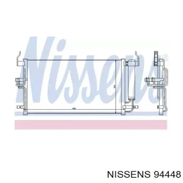 94448 Nissens condensador aire acondicionado