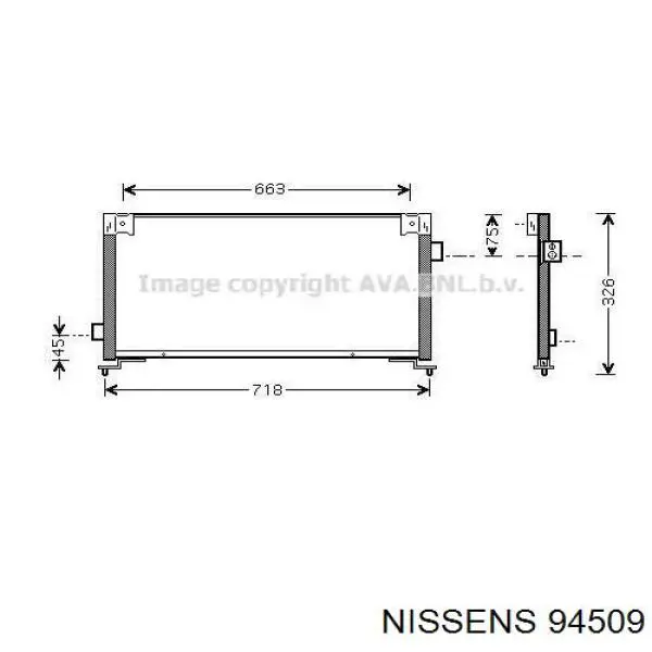 94509 Nissens condensador aire acondicionado