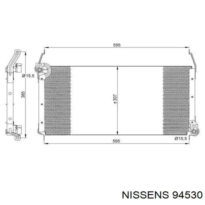 94530 Nissens condensador aire acondicionado