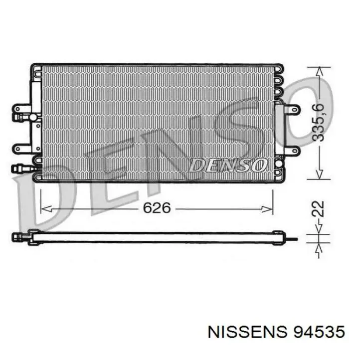 94535 Nissens condensador aire acondicionado