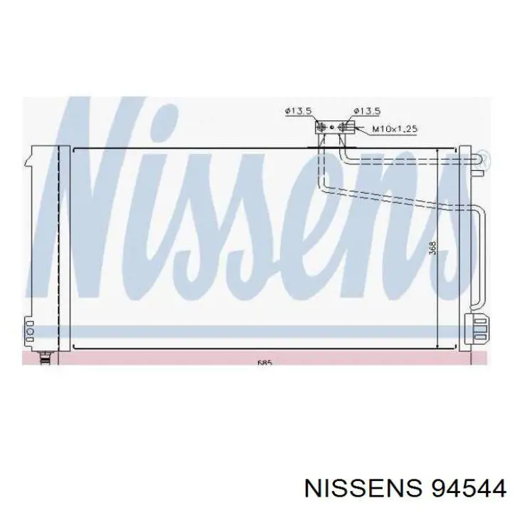 Comprar 94544 Nissens Condensador de aire acondicionado