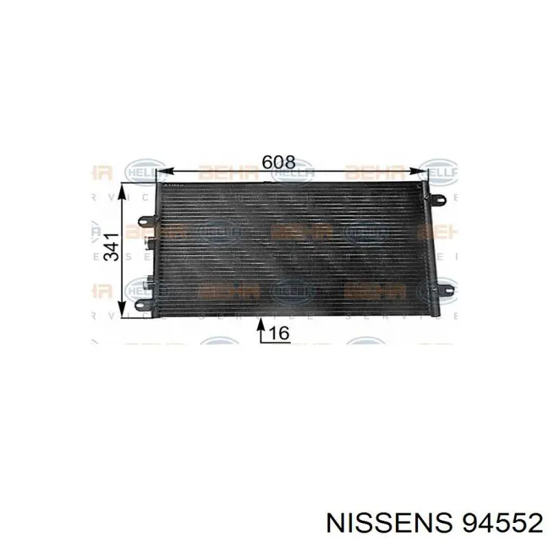 Aire acondicionado capacitor Nissens 94552 precio, desde 70,56 EUR