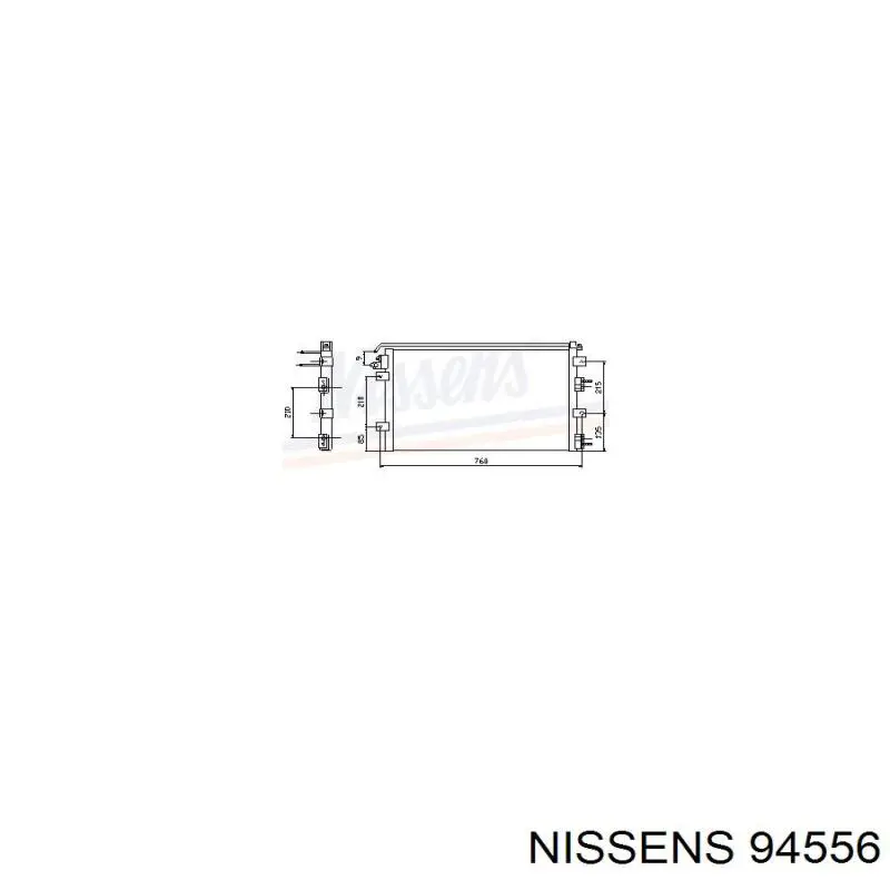 94556 Nissens condensador aire acondicionado