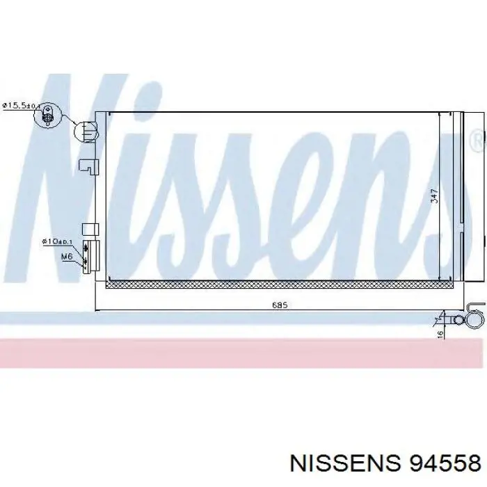 Aire acondicionado capacitor Nissens 94558 precio, desde 62,44 EUR