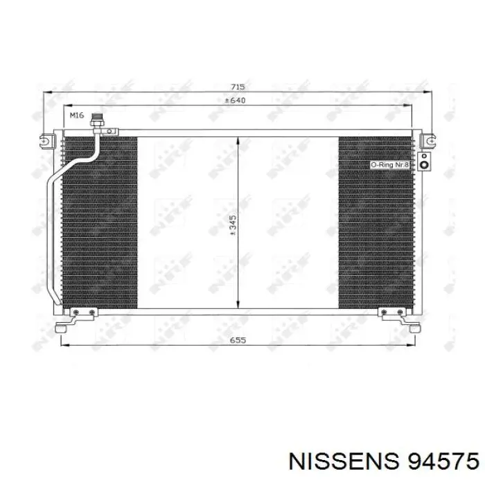 Comprar 94575 Nissens Condensador de aire acondicionado
