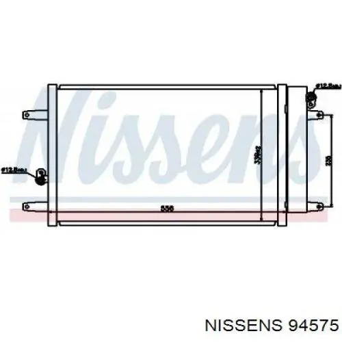 94575 Nissens condensador aire acondicionado