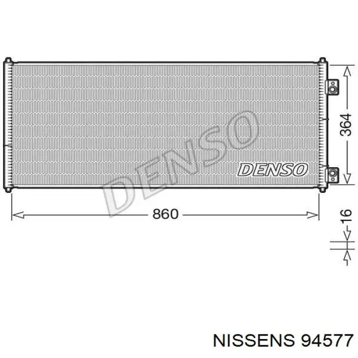 94577 Nissens condensador aire acondicionado
