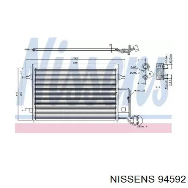 94592 Nissens condensador aire acondicionado