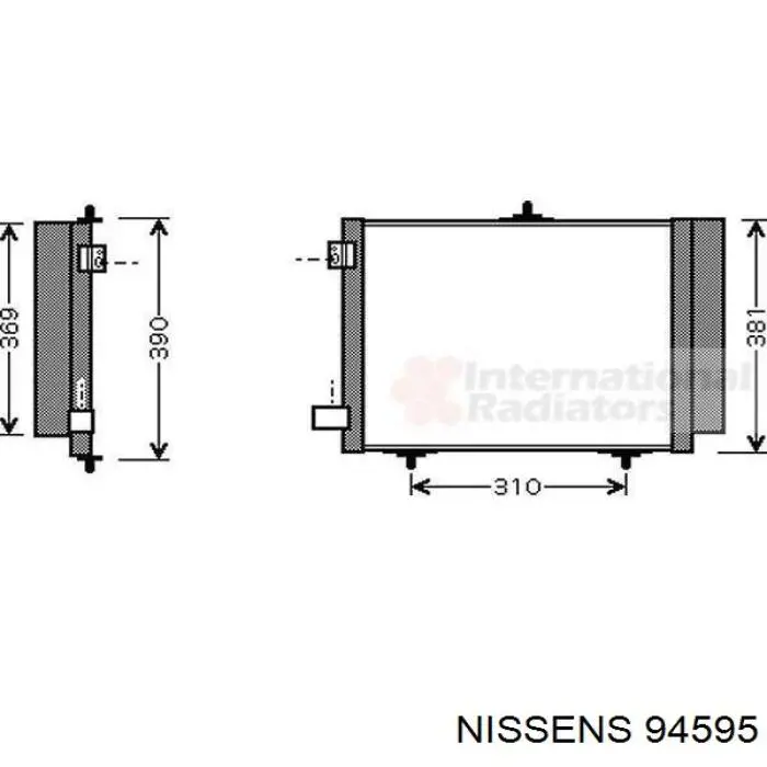 Comprar 94595 Nissens Condensador de aire acondicionado