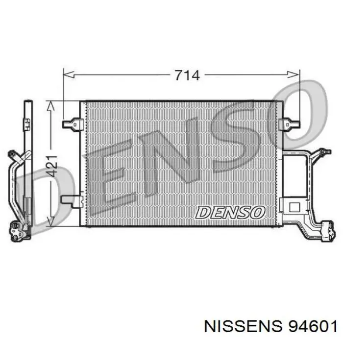 94601 Nissens condensador aire acondicionado