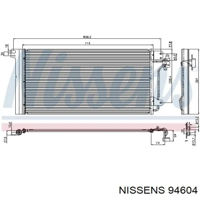 94604 Nissens condensador aire acondicionado