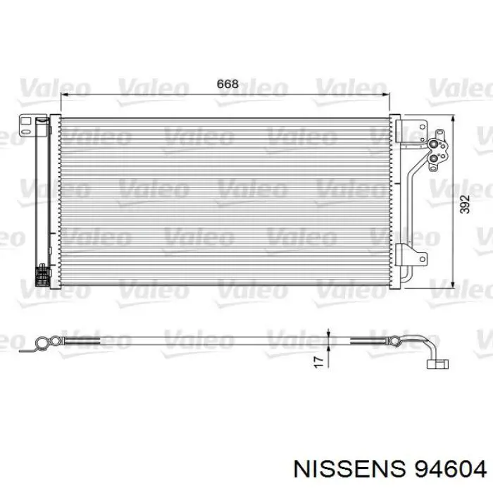 Comprar 94604 Nissens Condensador de aire acondicionado