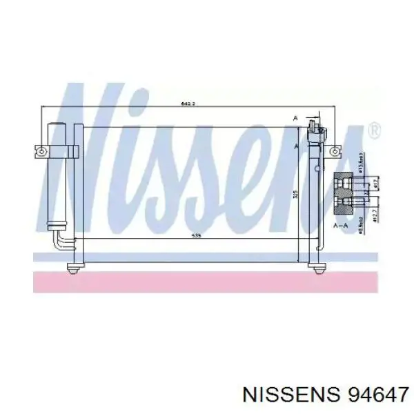 Comprar 94647 Nissens Condensador de aire acondicionado