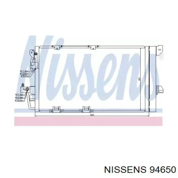 Comprar 94650 Nissens Condensador de aire acondicionado
