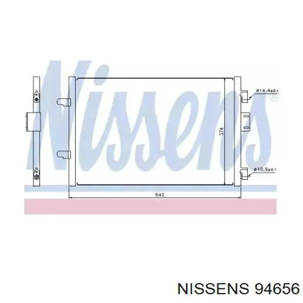 94656 Nissens condensador aire acondicionado