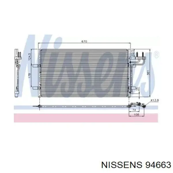 Aire acondicionado capacitor Nissens 94663 precio, desde 70,18 EUR