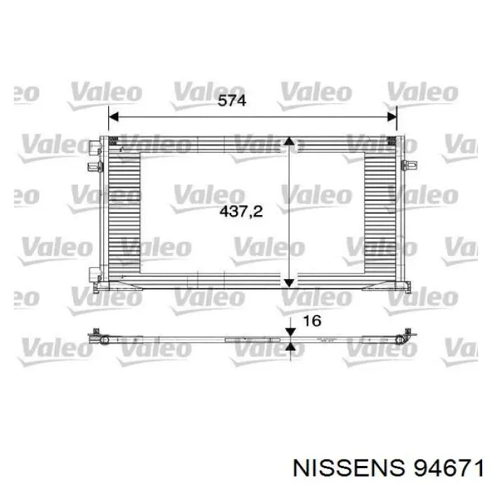 Comprar 94671 Nissens Condensador de aire acondicionado