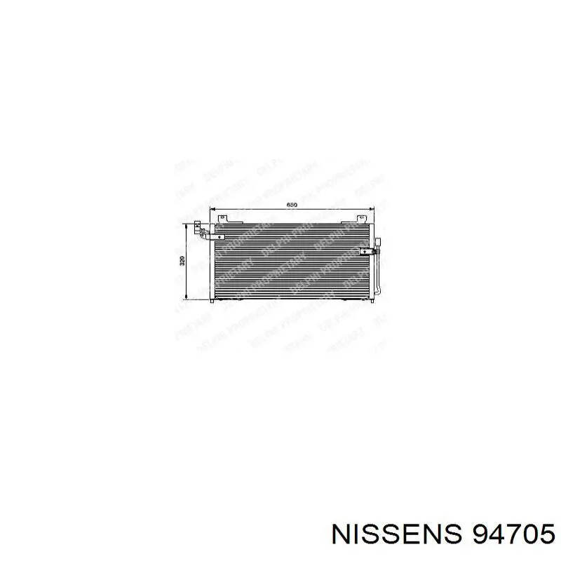 94705 Nissens condensador aire acondicionado