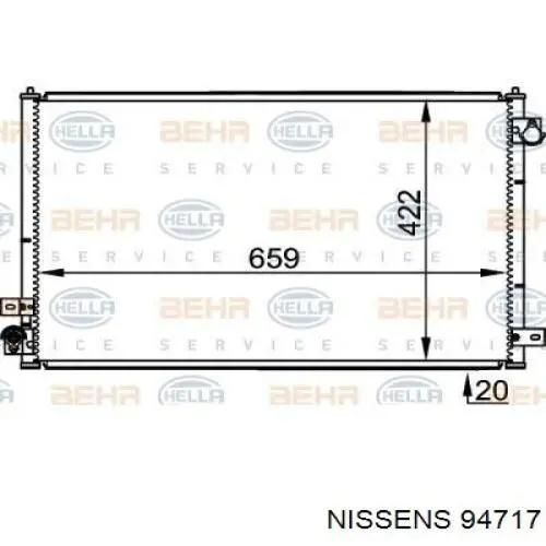Comprar 94717 Nissens Condensador de aire acondicionado