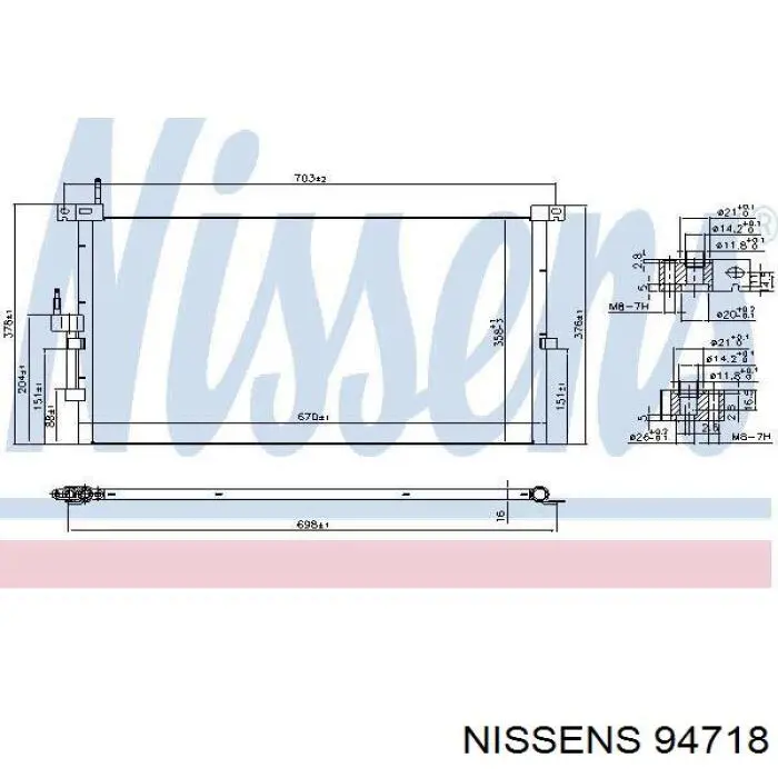 Condensador aire acondicionado Jaguar X-type CF1