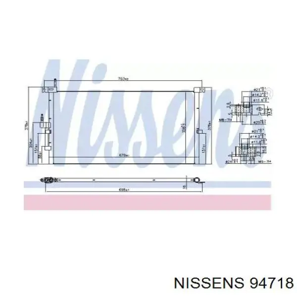 Condensador aire acondicionado Jaguar X-type CF1