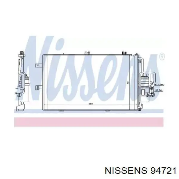 94721 Nissens condensador aire acondicionado