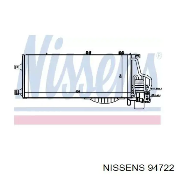 94722 Nissens condensador aire acondicionado