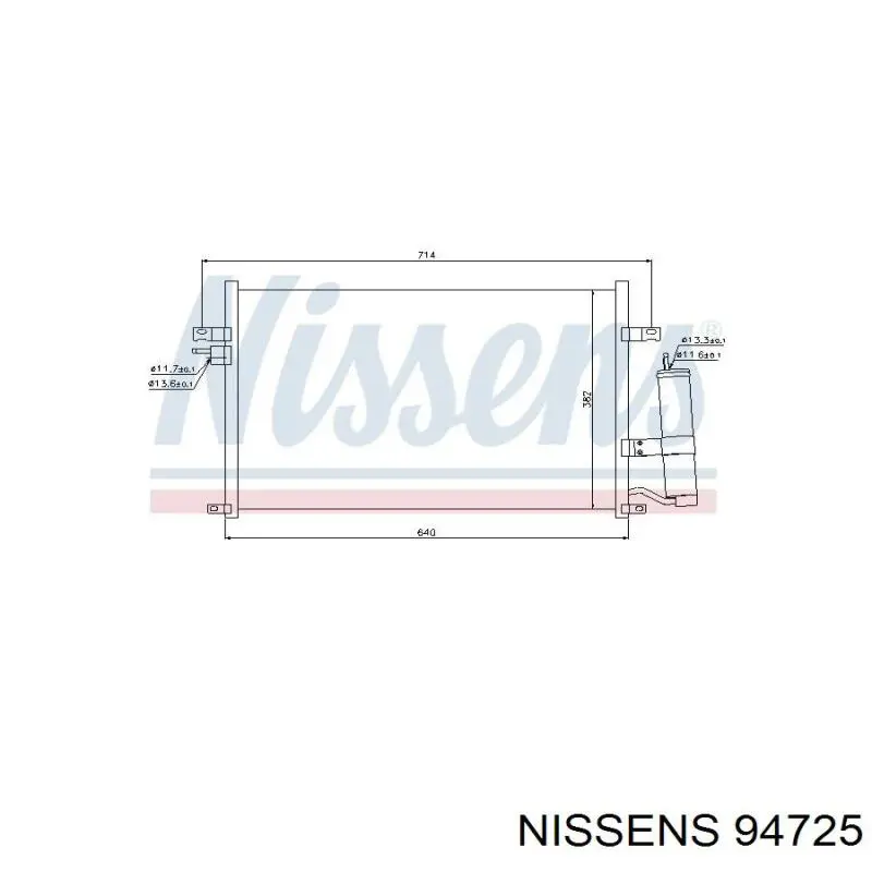 94725 Nissens condensador aire acondicionado