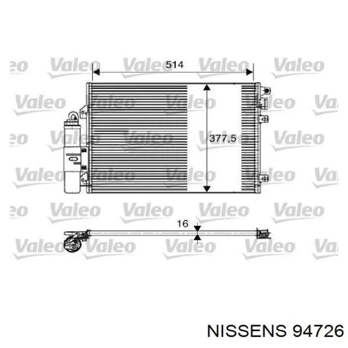 Aire acondicionado capacitor Nissens 94726 precio, desde 94,52 EUR