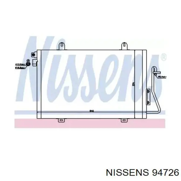 Comprar 94726 Nissens Condensador de aire acondicionado