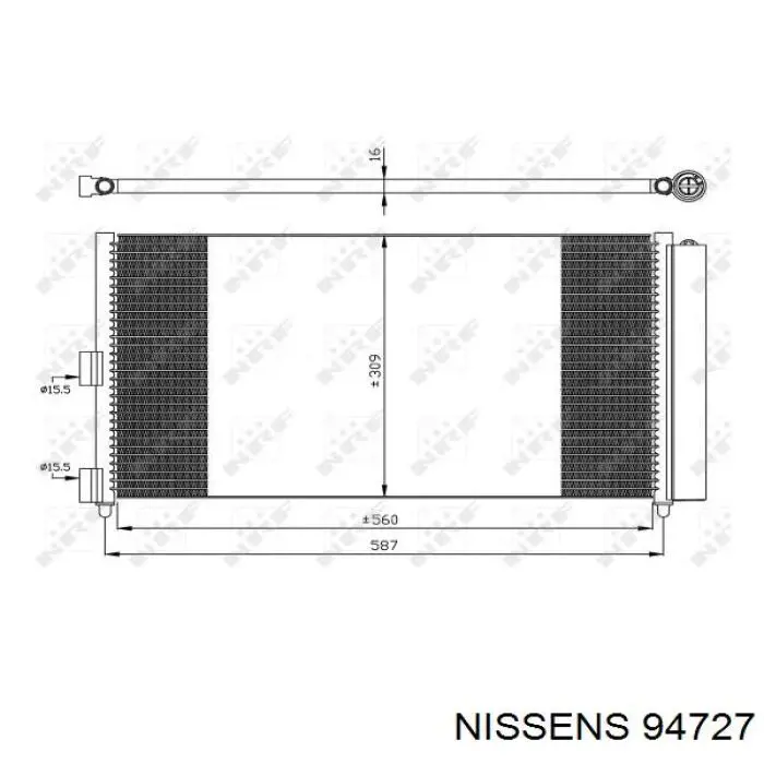 Comprar 94727 Nissens Condensador de aire acondicionado