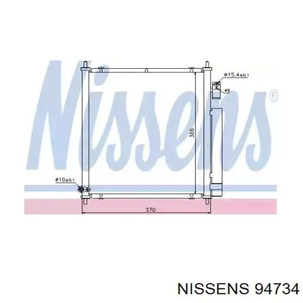 94734 Nissens condensador aire acondicionado