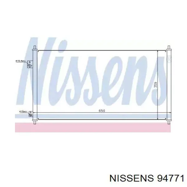 94771 Nissens condensador aire acondicionado