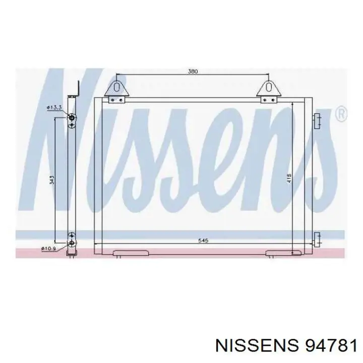 Comprar 94781 Nissens Condensador de aire acondicionado