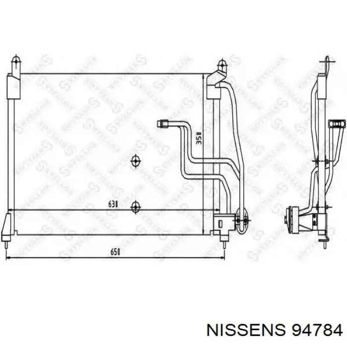 Condensador aire acondicionado 94784 Nissens