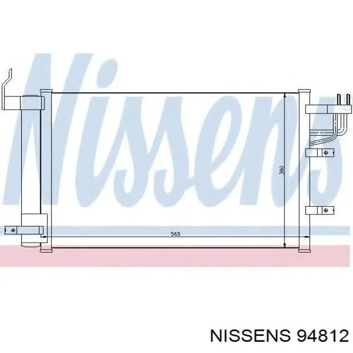 94812 Nissens condensador aire acondicionado