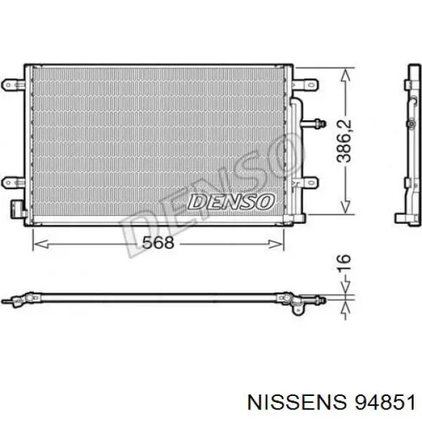 Comprar 94851 Nissens Condensador de aire acondicionado