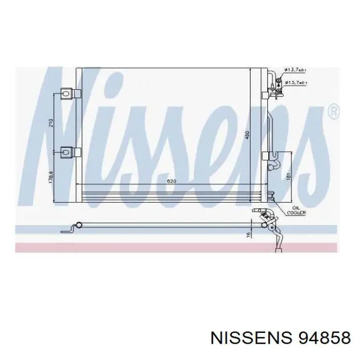94858 Nissens condensador aire acondicionado