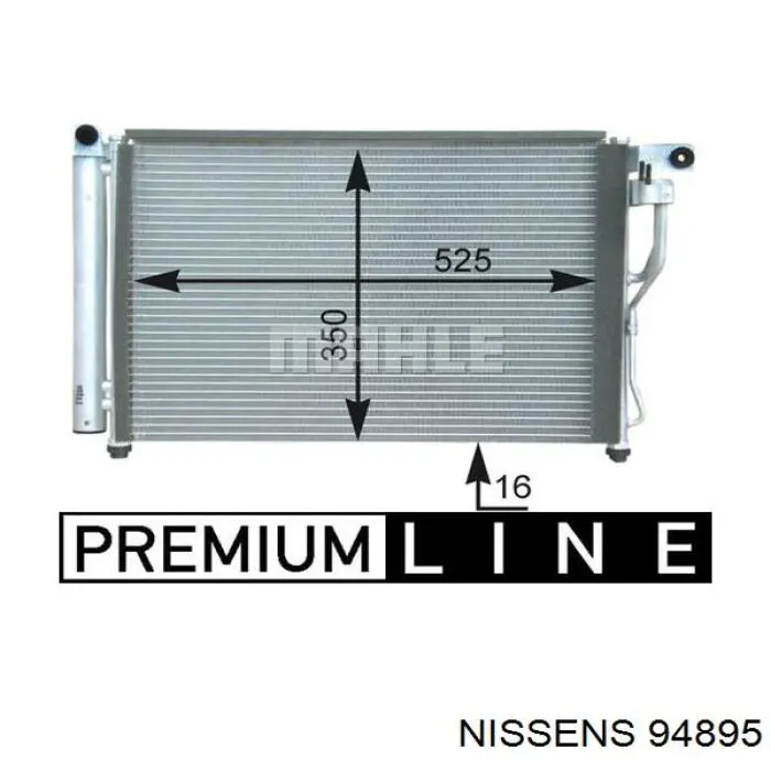 94895 Nissens condensador aire acondicionado